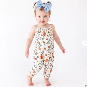 Posh Peanut Croft Sleeveless Smocked Jumpsuit 6-12